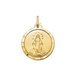 Medalla Oro 18kts Virgen Milagrosa Argyor MRM 16mm (18)1000246-16mm Bisel