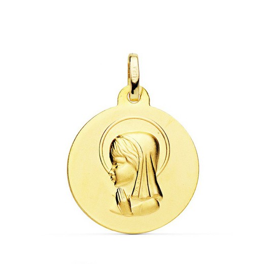 Złoty medal 18kts Virgin Girl 18 mm 27000249