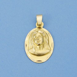 18kts Goldmedaille Virgin Girl 23x14mm 26000770