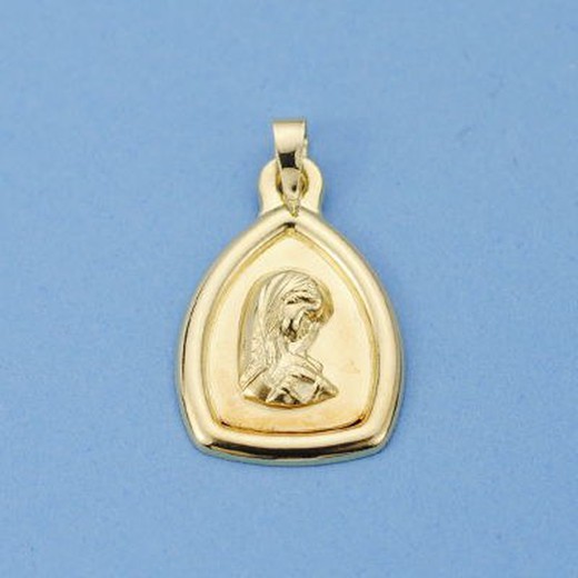 Médaille Or 18kts Vierge Fille 24x16mm 26000651