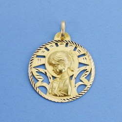 18kts Gold Medal Virgin Girl 26mm 26000700