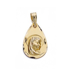 18kts gouden medaille Virgin Girl Drop 26000324