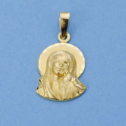 18kts Gold Medal Virgin Silhouette 19x12mm 26000784