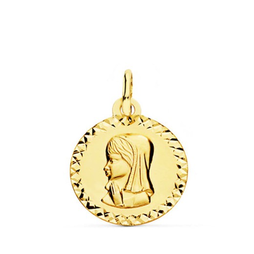 Medalla Oro 9kts 16mm 9KP9191-916 Virgen Niña
