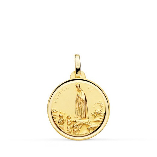 Medalla Oro 9kts 18mm 9KP8070-118 Virgen De Fatima