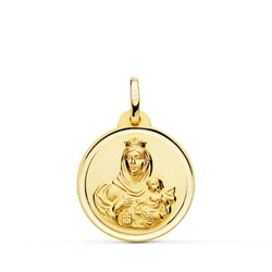 9-karätige Goldmedaille 20 mm 9K260685 Virgen del Carmen