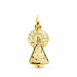 Médaille en or 9 carats 25x11 mm 9K260972 Virgen Del Pilar