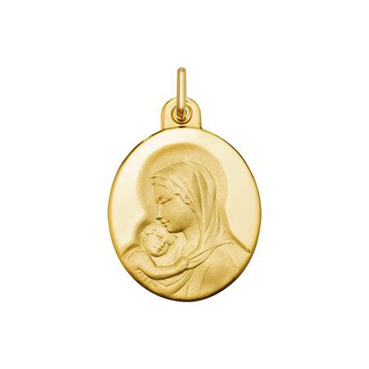 Medalla Oro 9kts Virgen Con Niño Argyor MRM 20x17mm (9)1070235 Oval