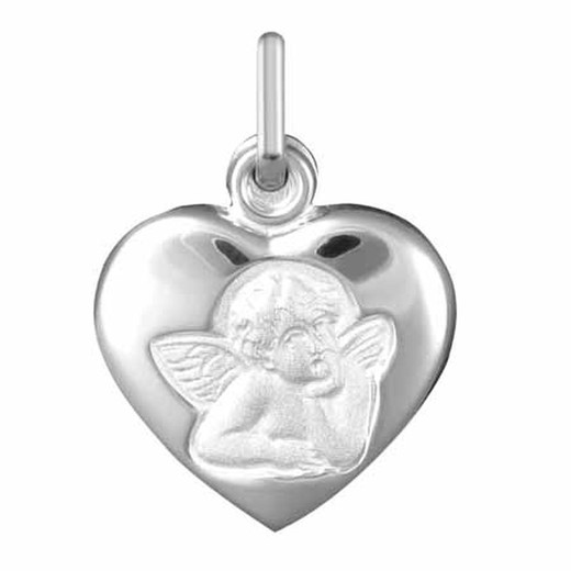 Medalla Plata Angelito Argyor MRM 14x16mm (AG)1033454L Corazón