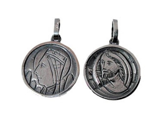 Medalla Plata Arior 1060585PU Escapulario Montserrat Jesus