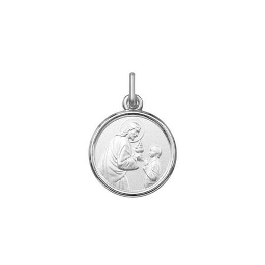 Medalla Plata Cristo Con Niño Argyor MRM 14mm (AG)1260474 Bisel