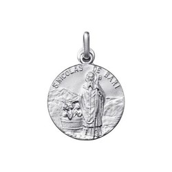 Medalla Plata San Nicolás De Bari Argyor MRM 17mm (AG)0141621-17mm Brillo