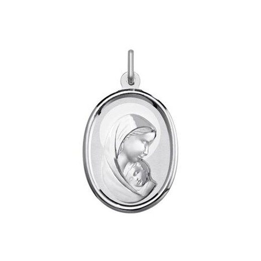 Medalla Plata Virgen Con Niño Argyor MRM 20x14mm (AG)1902285 Oval