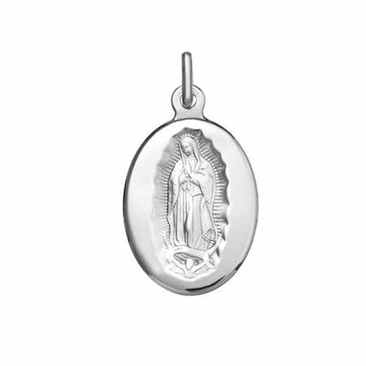 Medalla Plata Virgen De Guadalupe Argyor MRM 12mm (AG)1038255-12mm Bisel