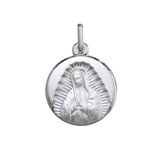 Medalla Plata Virgen De Guadalupe Argyor MRM 15mm (AG)1030242 Redondo