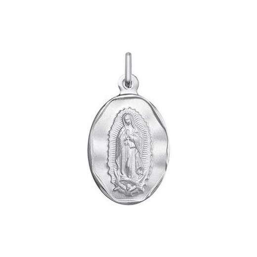 Medalla Plata Virgen De Guadalupe Argyor MRM 16mm (AG)1251255-16mm Bisel