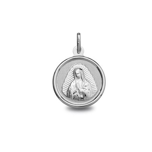 Medalla Plata Virgen De Guadalupe Argyor MRM 18mm (AG)1900242 Bisel