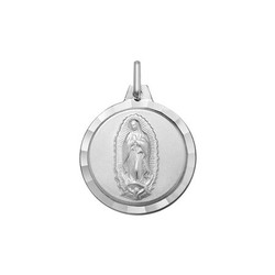 Medalla Plata Virgen De Guadalupe Argyor MRM 20mm (AG)1000255-20mm Bisel