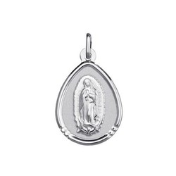 Medalla Plata Virgen De Guadalupe Argyor MRM 20x15mm (AG)1903255 Lágrima