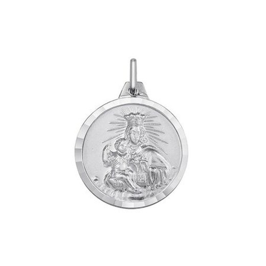 Medalla Plata Virgen Del Carmen Argyor MRM 14mm (AG)1000202-14mm Bisel