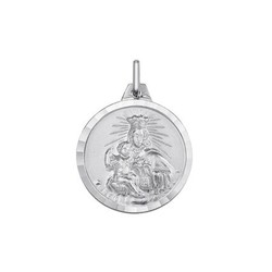 Medalla Plata Virgen Del Carmen Argyor MRM 18mm (AG)1000202-18mm Bisel