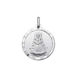 Medalla Plata Virgen Del Rocio Argyor MRM 18mm (AG)1000219 Bisel