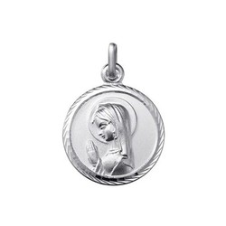 Medalla Plata Virgen Maria Argyor MRM 14mm (AG)0122660-14mm Bisel