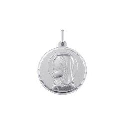 Medalla Plata Virgen Maria Argyor MRM 16mm (AG)1603104N Bisel