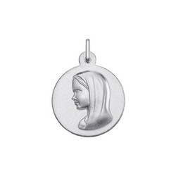 Medalla Plata Virgen Maria Argyor MRM 16mm (AG)1603176M Bisel