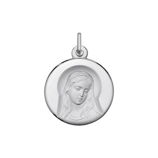 Medalla Plata Virgen María Argyor MRM 18mm (AG)1072111 Mate