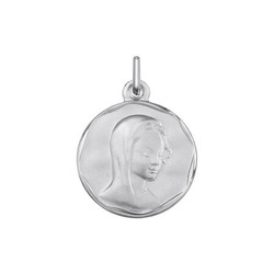 Medalla Plata Virgen María Argyor MRM 18mm (AG)1250177 Bisel