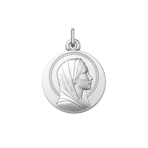 Medalla Plata Virgen María Argyor MRM 18mm (AG)1269001-18mm Velo