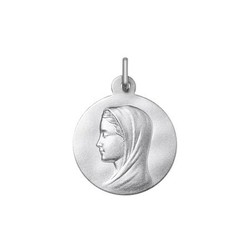 Medalla Plata Virgen María Argyor MRM 18mm (AG)1608283 Mate