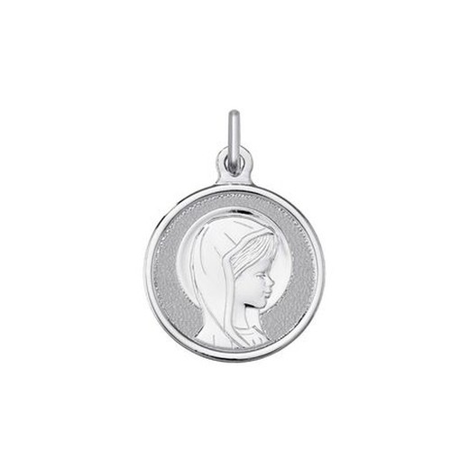 Medalla Plata Virgen Niña Argyor MRM 14mm (AG)1166181 Bisel