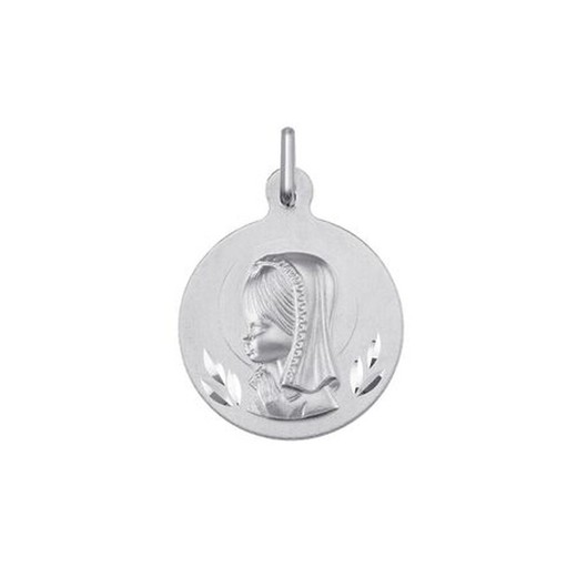 Medalla Plata Virgen Niña Argyor MRM 16,50mm (AG)1430104 Mate