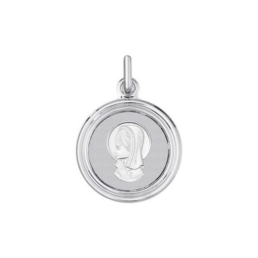 Medalla Plata Virgen Niña Argyor MRM 17mm (AG)1921104 Bisel