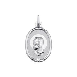 Medalla Plata Virgen Niña Argyor MRM 19x14,30mm (AG)1904104 Oval