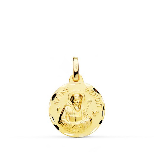 Saint Benoit Medaille Gold 18kts 16mm 07000831