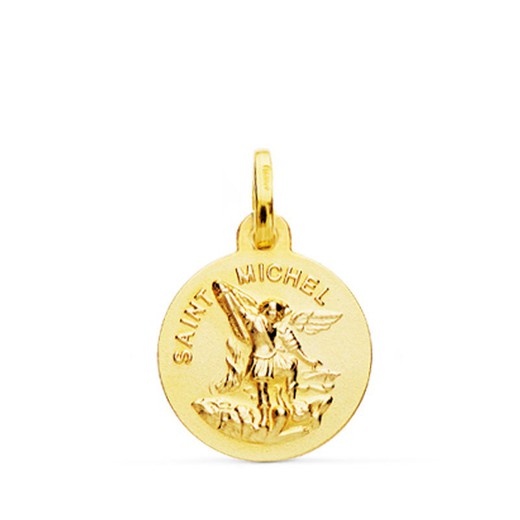 Médaille Saint Michel Or 18kts 14mm 08000149