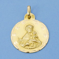 Saint Anthony guldmedalj 18kt 21mm 26000725