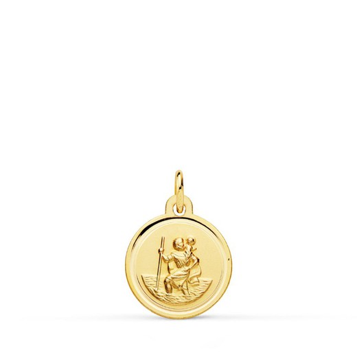 San Cristobal gouden medaille 18kts ring 12 mm P8090-112