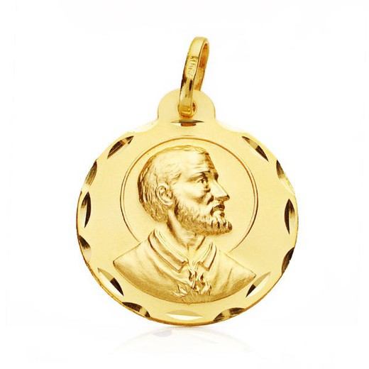 Medalha de Ouro São Francisco Xavier 18kts 22mm 26000723