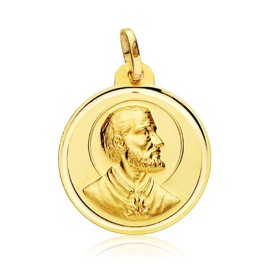 Saint Francis Xavier Goldmedaille 18kts 22mm 27000222