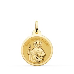 San Judas Tadeo Goldmedaille 18 Karat Helligkeit 20 mm P8080-820