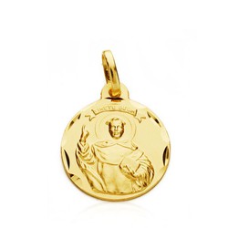 Saint Vincent Ferrer gouden medaille 18kts 16mm P2873-316