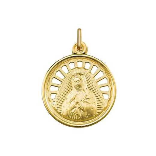 Medella Plata Dorada Virgen Guadalupe Argyor MRM 20mm (AG)1280242D Busto