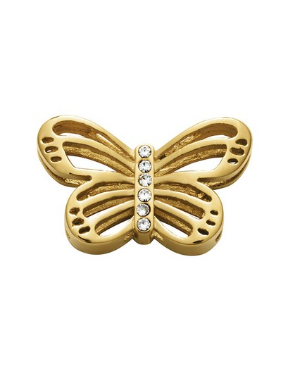 Woman Bracelet Motif Golden Butterfly Zircons 1358M01012MR