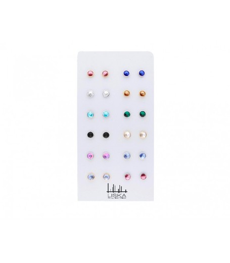 Pack 12 Pièces Boucles d'Oreilles Liska LSW3230PACK Zircone