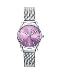 Pack Reloj Viceroy Niña 41104-95 Acero Esterilla + Pulsera Actividad Rosa