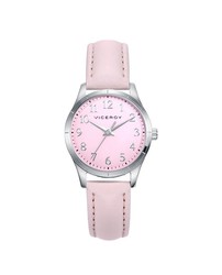 Pack Reloj Viceroy Niña 41134-75 Piel Rosa + Pulsera Nylon Rosa